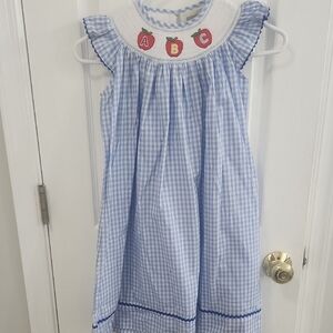 Lil Cactus Blue and White Gingham Dress